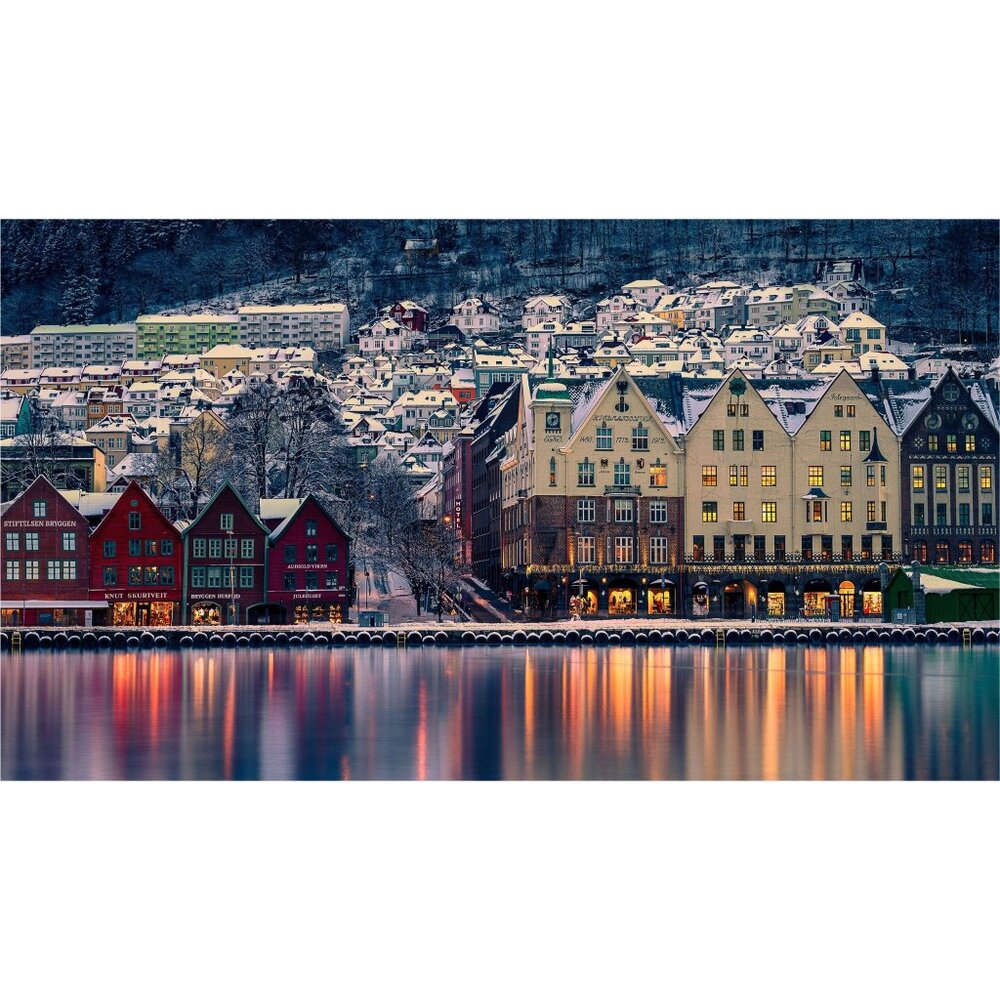 Bergen Norway Long Exposure - 8x12" - Color Photograph